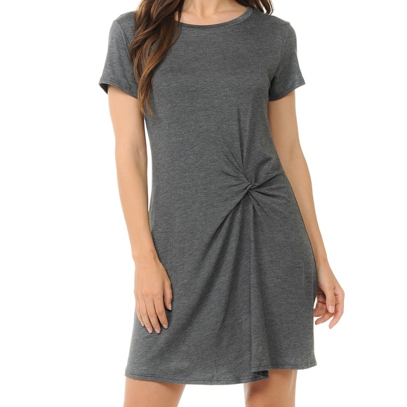 charcoal t shirt dress